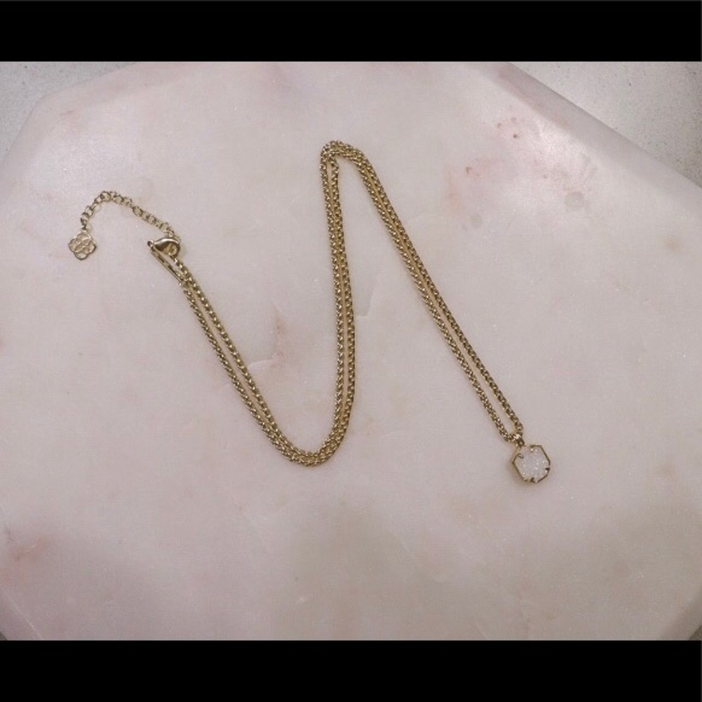Kendra Scott Iridescent Drusy Oliver Necklace